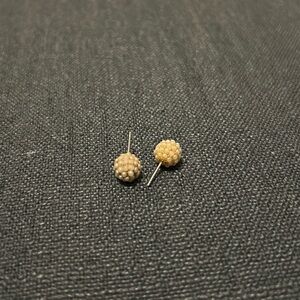 Anthropologie Faux Pear Stud Earrings